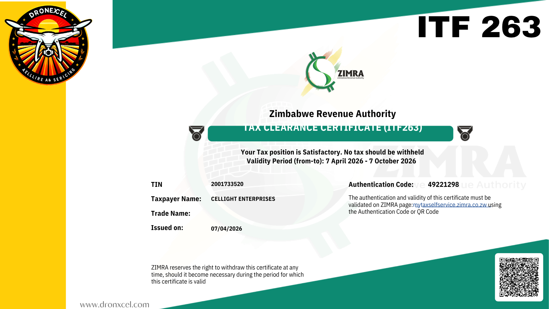 DronXcel company profile slide 4