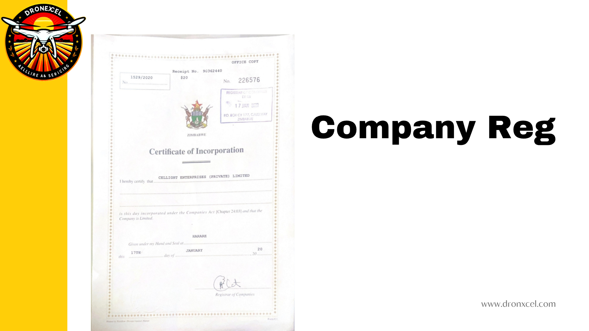 DronXcel company profile slide 6