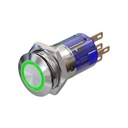 Green LED Push Button Switch